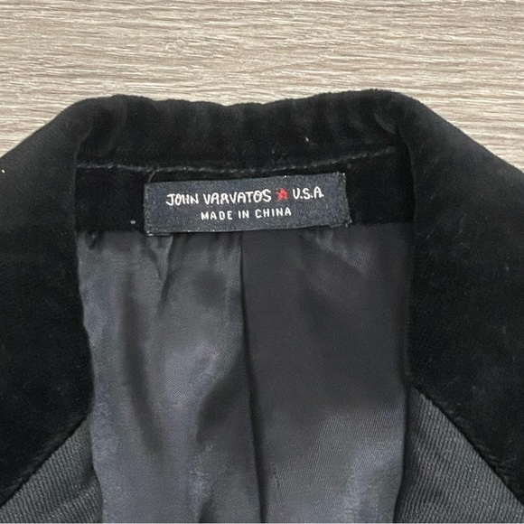 John Varvatos Boys Blazer Black Velvet Sport Coat Jacket Sz 10 - Picture 5 of 10